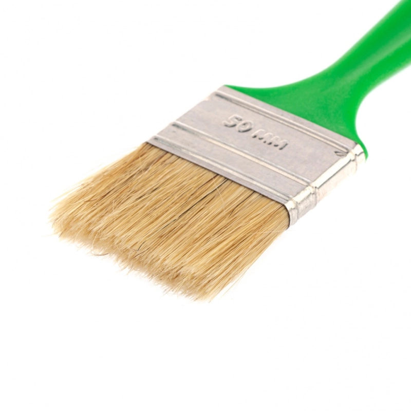 Кисть флейцевая "Эксперт", 50 x 8, натуральная щетина, пластиковая ручка Сибртех (83308)