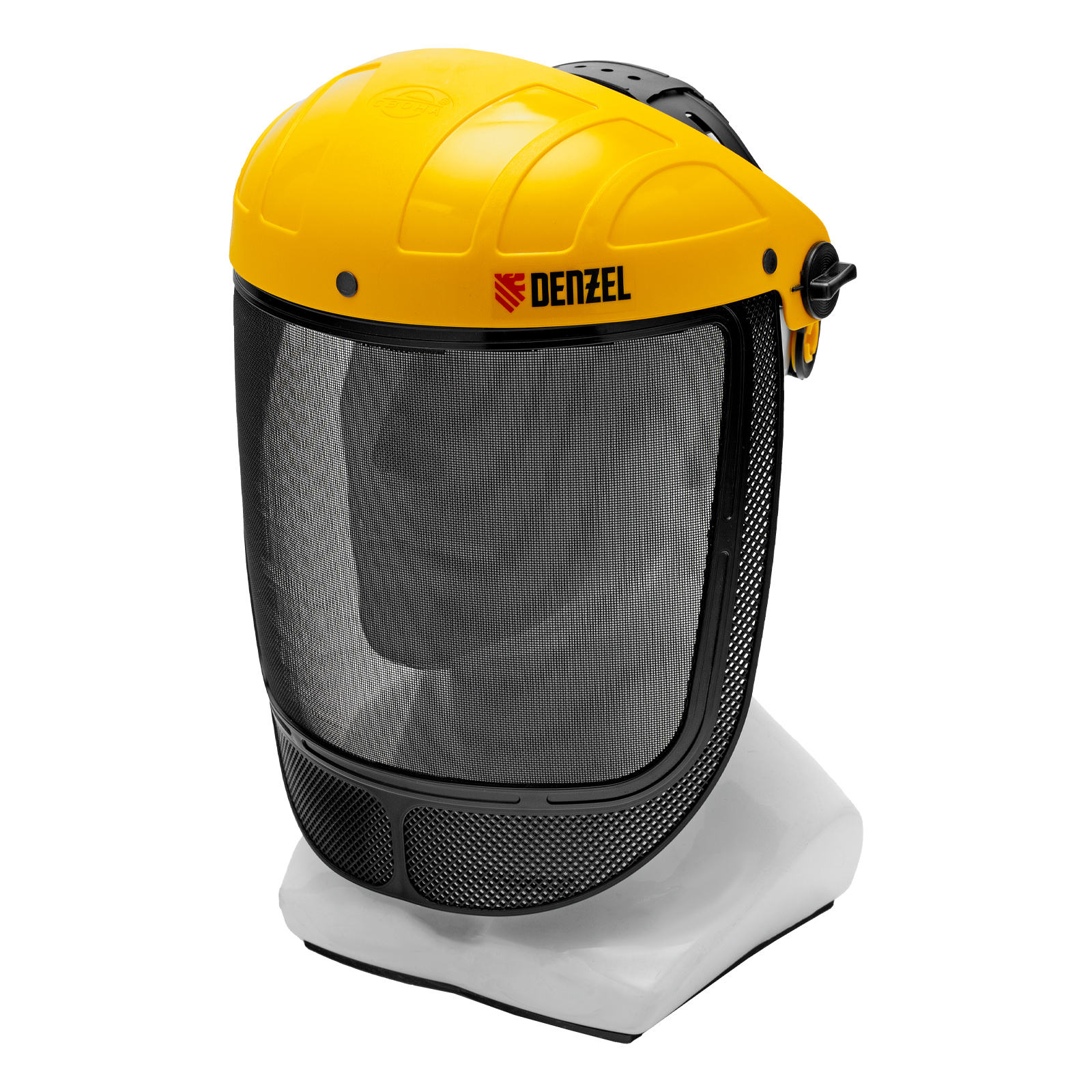 Щиток защитный лицевой с сеткой "СВОНА" НС-01 "ЛЮКС", плавная регулировка храповик Denzel (89196)