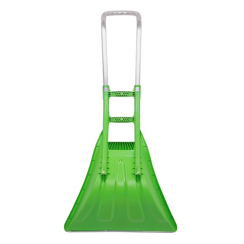 Движок для уборки снега пластиковый, 670 х 530 х 1410 мм, алюминиевая рукоятка, Сибртех (61496)