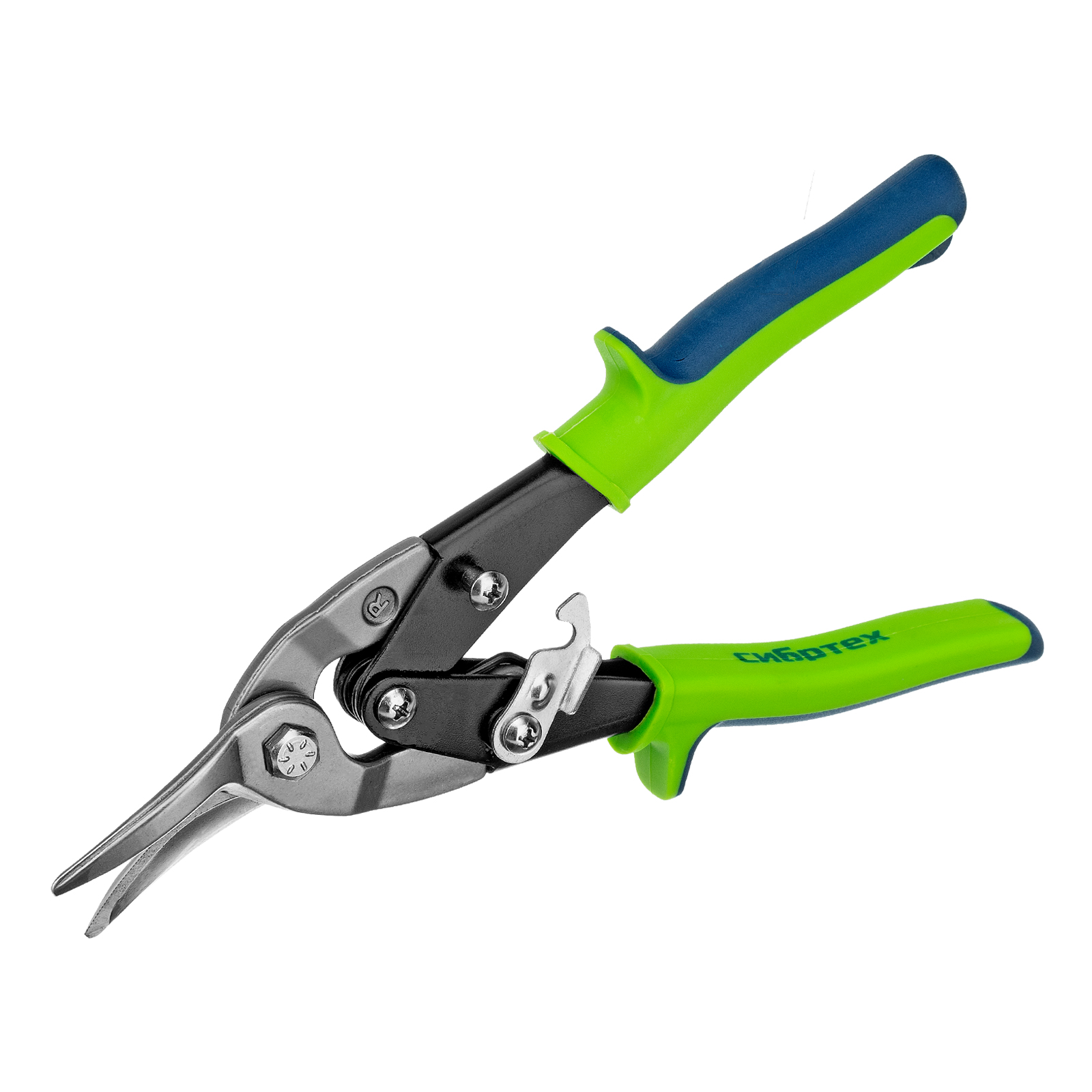 Ножницы по металлу, 250 мм, правый рез, сталь С55, двухкомпонентные рукоятки СИБРТЕХ (78337)