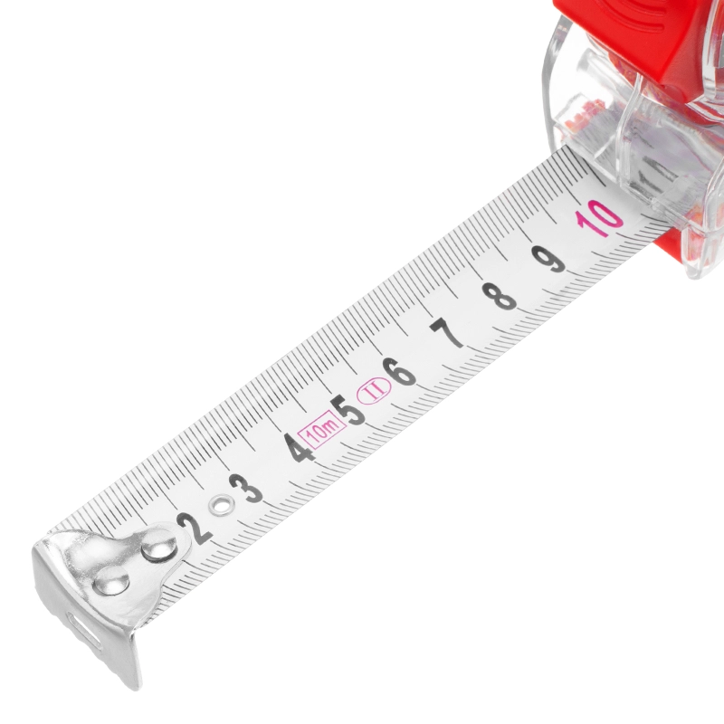 Рулетка Crystal,10 м х 25 мм,корпус из поликарбоната Matrix (31075)