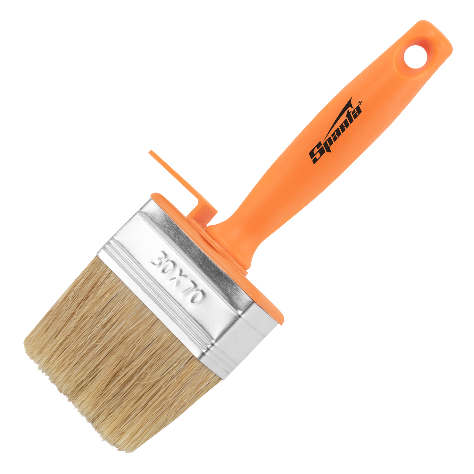 Кисть-ракля, 30 х 70 мм, натуральная щетина, пластмассовый корпус, пластмассовая ручка Sparta (841015)