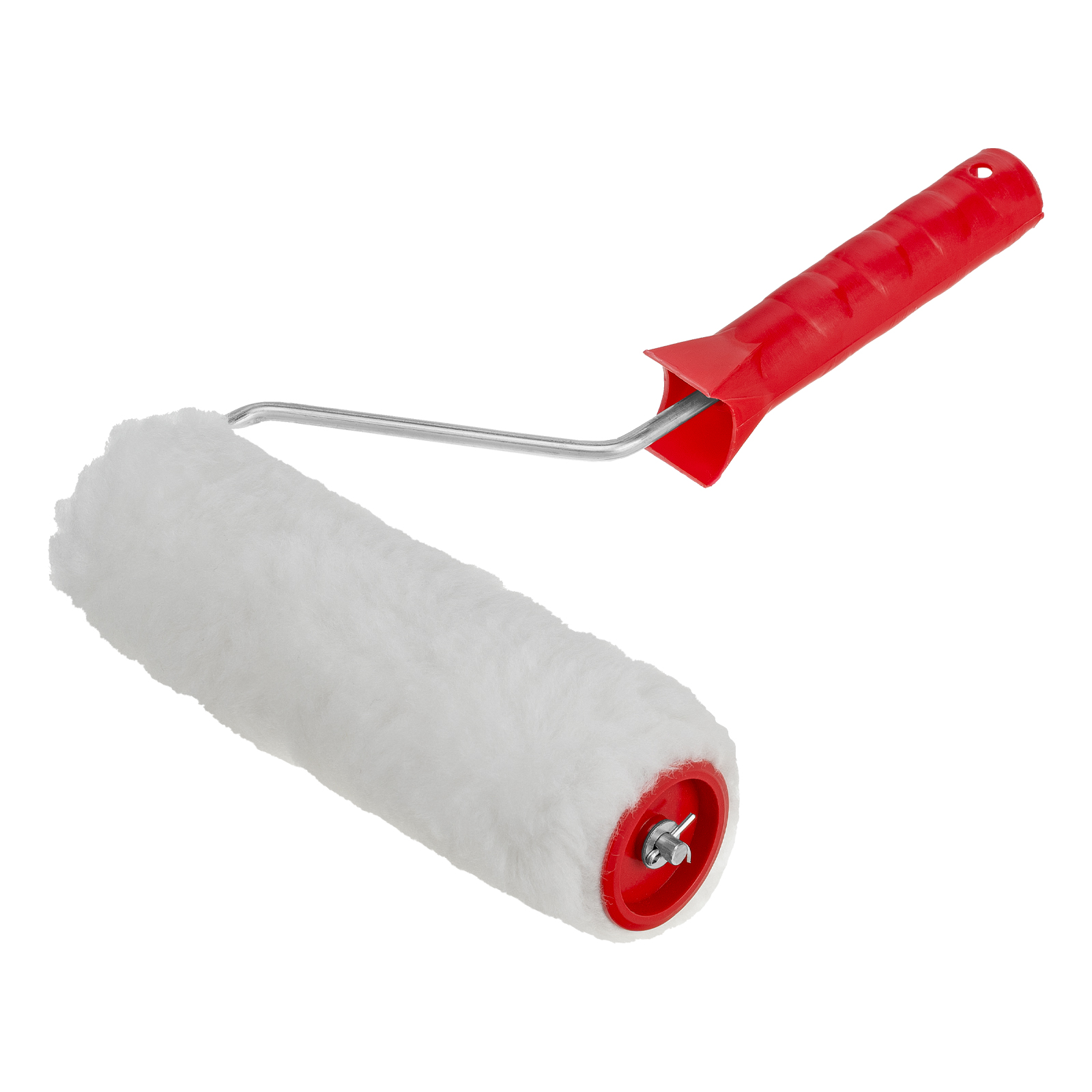 Валик "Искусственный мех", в сборе, 200 мм, D 48 мм, D ручки 6 мм, крепление шплинтом Сибртех (80153)