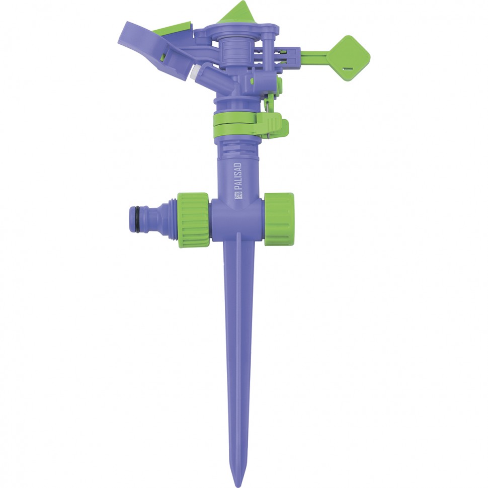 Пластиковый разбрызгиватель, импульсный, с регулятором скорости Palisad (65414)