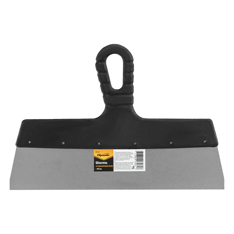 Шпатель фасадный из нержавеющей стали, 300 мм, пластмассовая ручка Sparta (85152)
