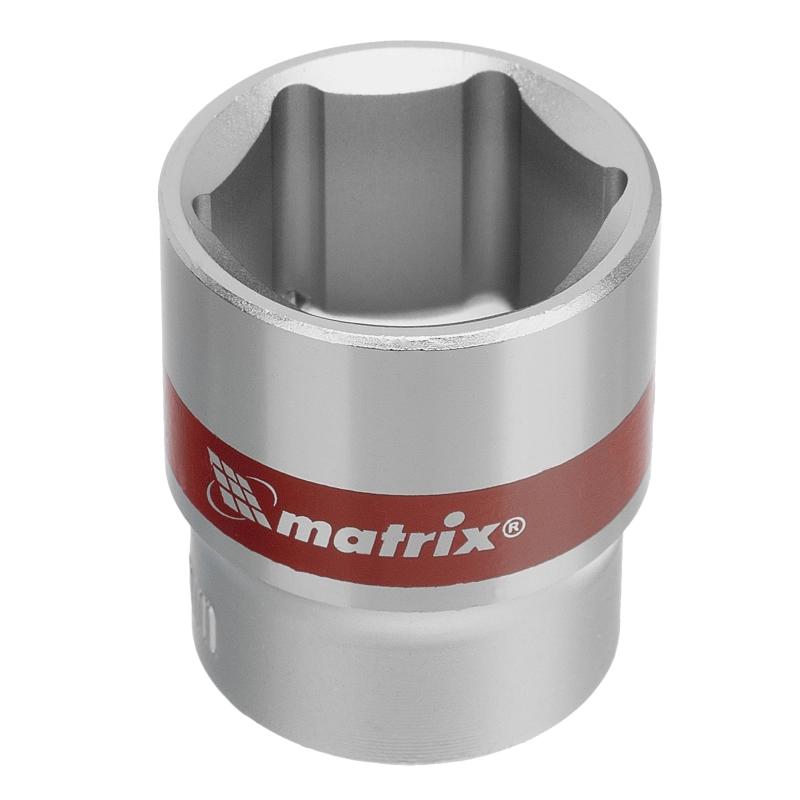 Набор торцевых головок 3/8", 6 гранные, CrV, 8-19мм, 10 штук Matrix (13558)