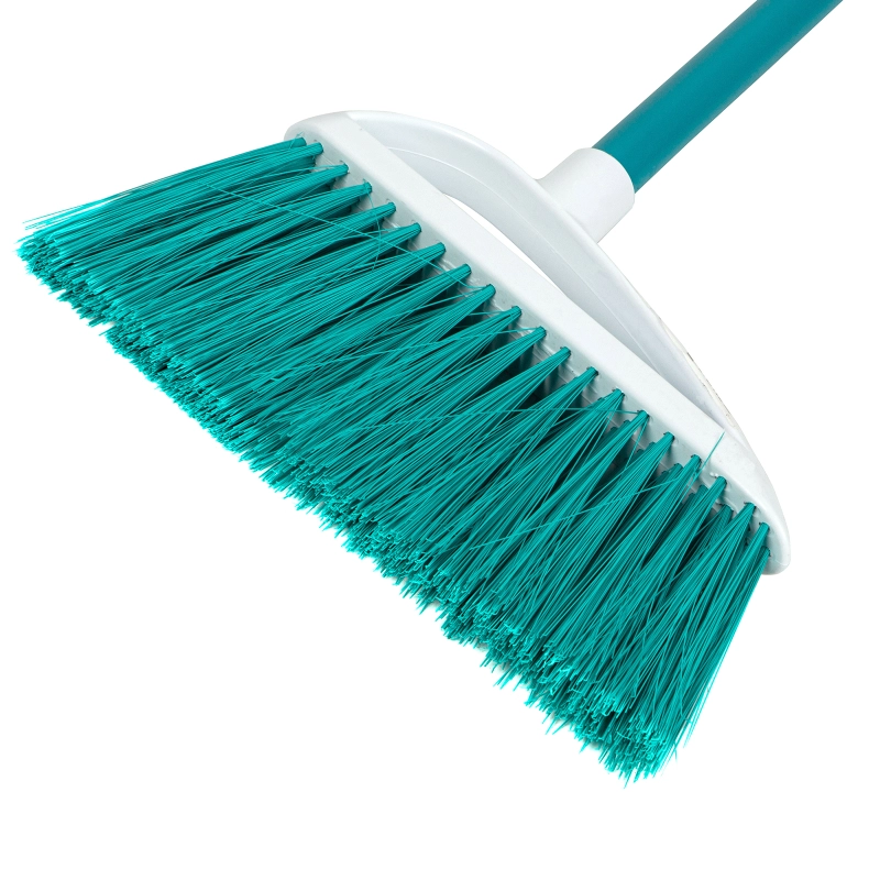 Щетка пластмасс. для подметания пола, премиум, 23 см, c черенком, 120 см, бирюзовая щетина, Home Palisad (935595)