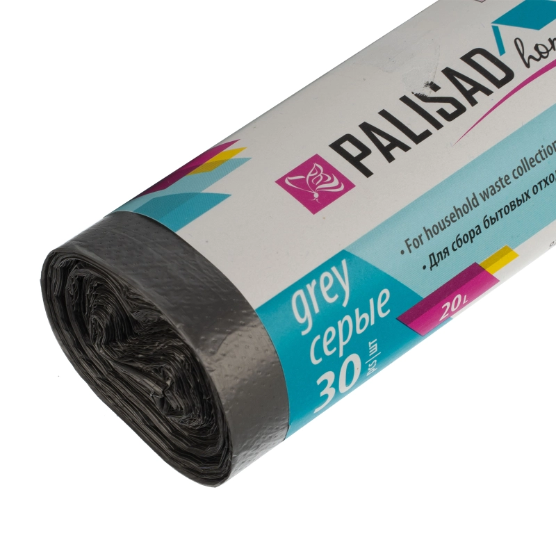Пакеты для мусора 20 л x 30 шт. серые, Home Palisad (927015)