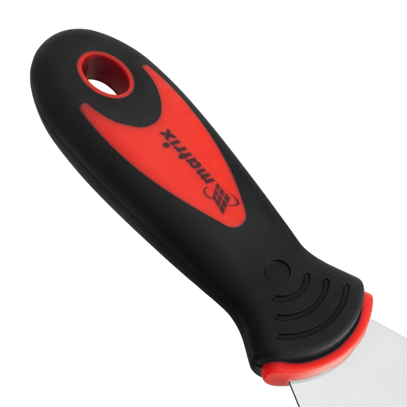 Шпательная лопатка из нержавеющей стали, 80 мм, двухкомпонентная ручка Matrix (85508)