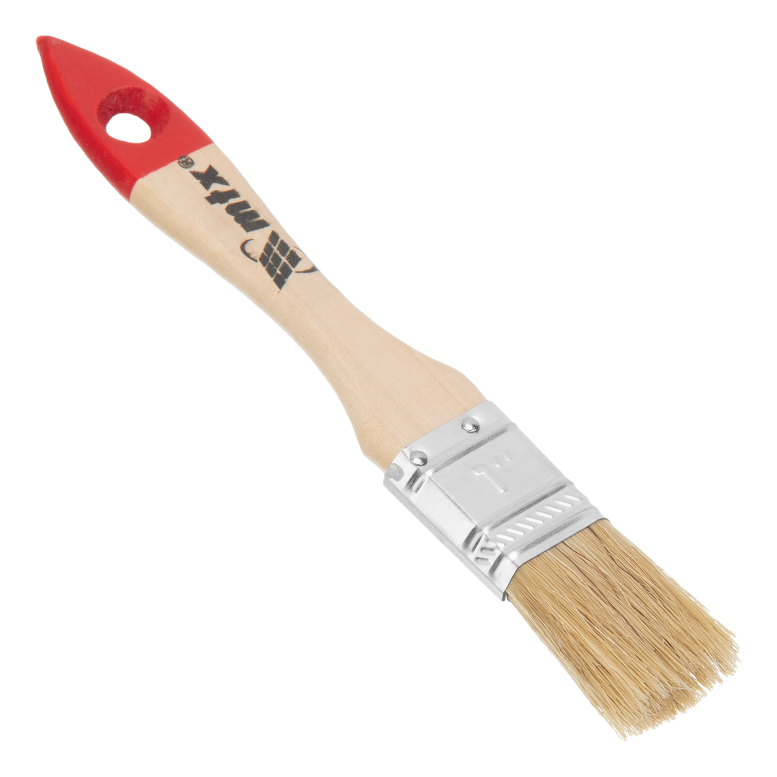 Кисть плоская "Стандарт" 1" (25 мм) натуральная щетина, деревянная ручка MTX (82520)