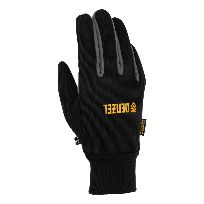 Перчатки универсальные, двойные, работа с сенсорным экраном, вязаная манжета, размер 8 Denzel (68092)