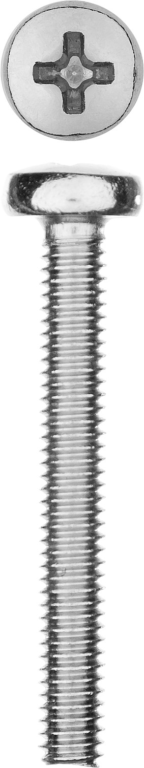ЗУБР DIN 7985, кл. пр. 4.8, M4 х 30 мм, цинк, 10 шт, винт с полусферической головкой (303156-04-030)