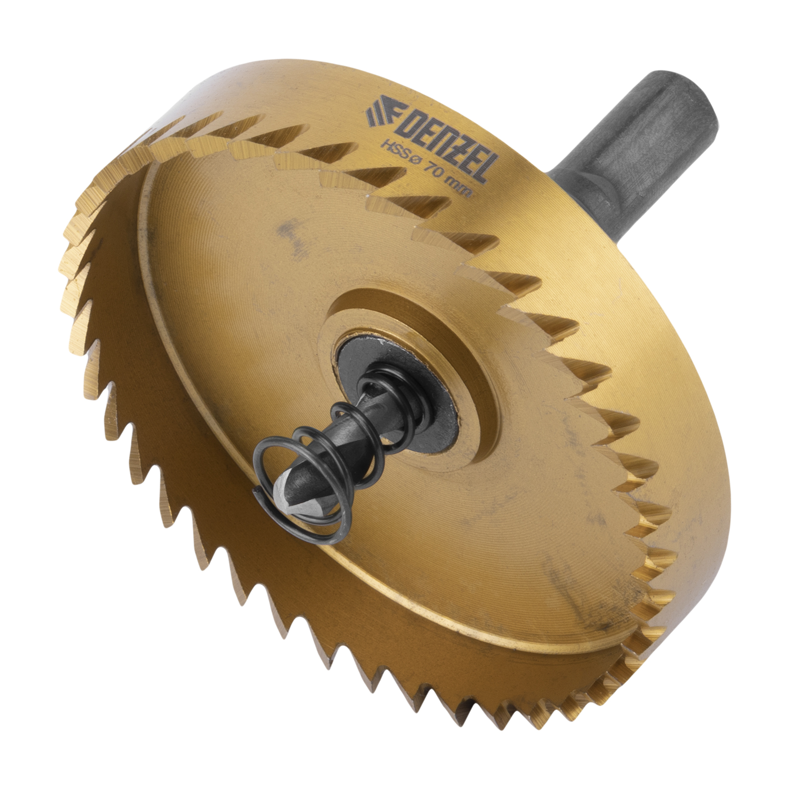 Коронка по металлу HSS, 70 мм, нитридтитановое покрытие Denzel (724123)