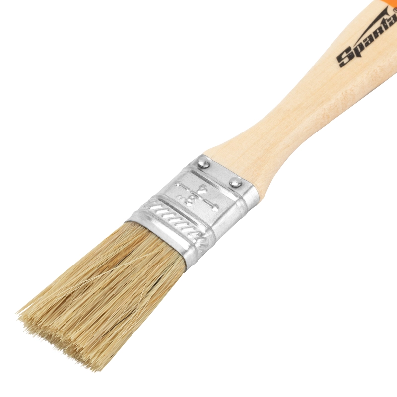 Кисть плоская Slimline 3/4" (20 мм) натуральная щетина, деревянная ручка Sparta (824155)