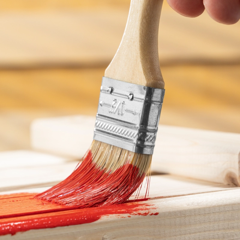 Кисть плоская Slimline 1.5" (38 мм) натуральная щетина, деревянная ручка Sparta (824255)