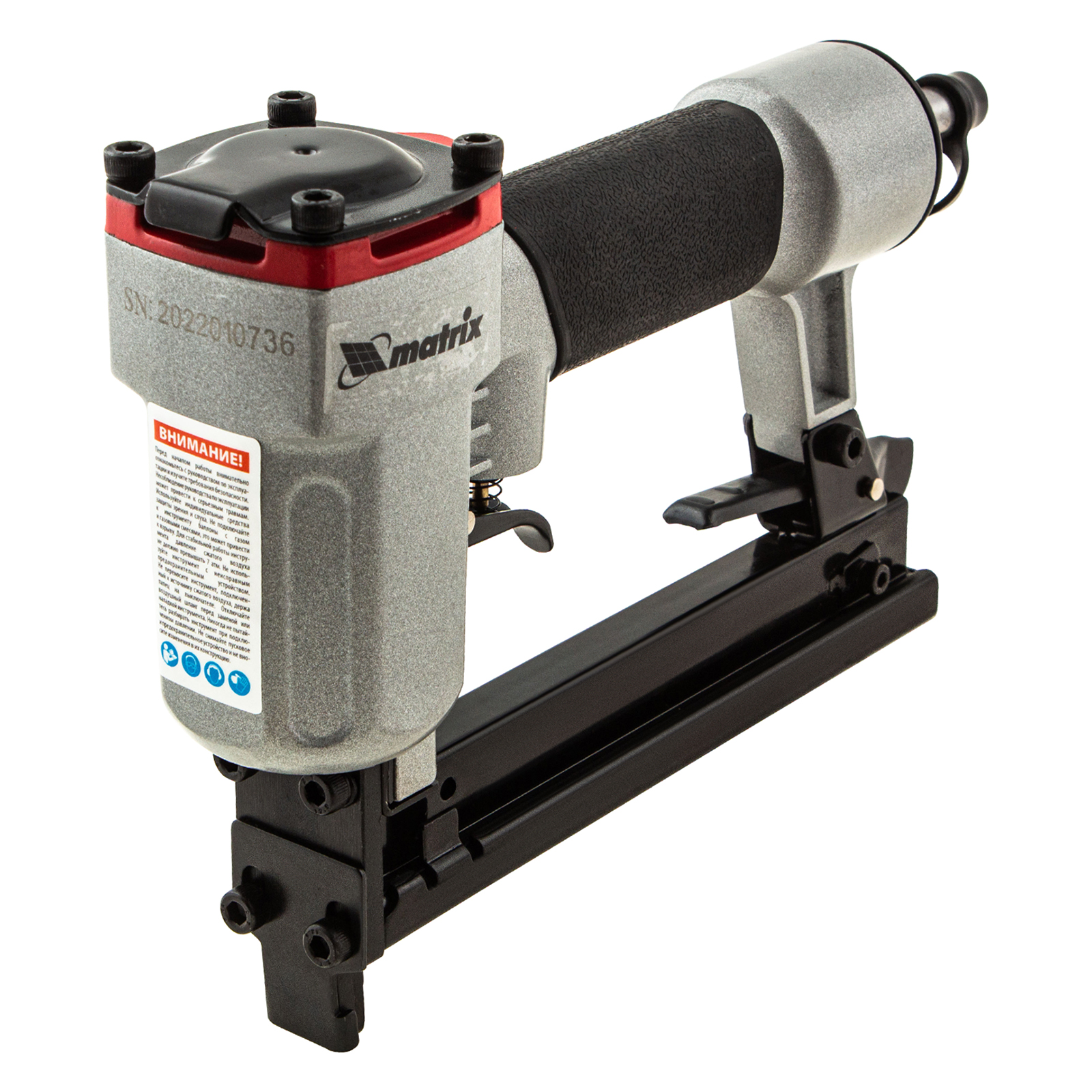 Степлер пневматический для прямоугольных скоб от 10 до 22 мм Matrix (57420)