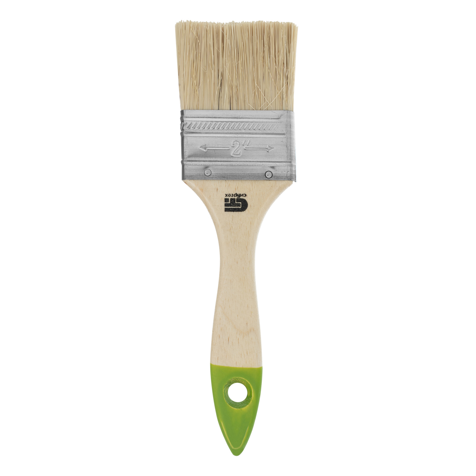 Кисть плоская 50 мм, натуральная щетина, деревянная ручка Сибртех (82263)