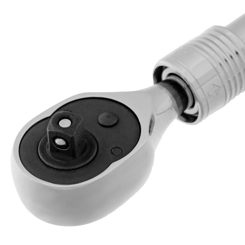 Ключ-трещотка телескопический 1/4", 150-200 мм, CrV, 72 зуба, с быстрым сбросом, хром Gross (14074)