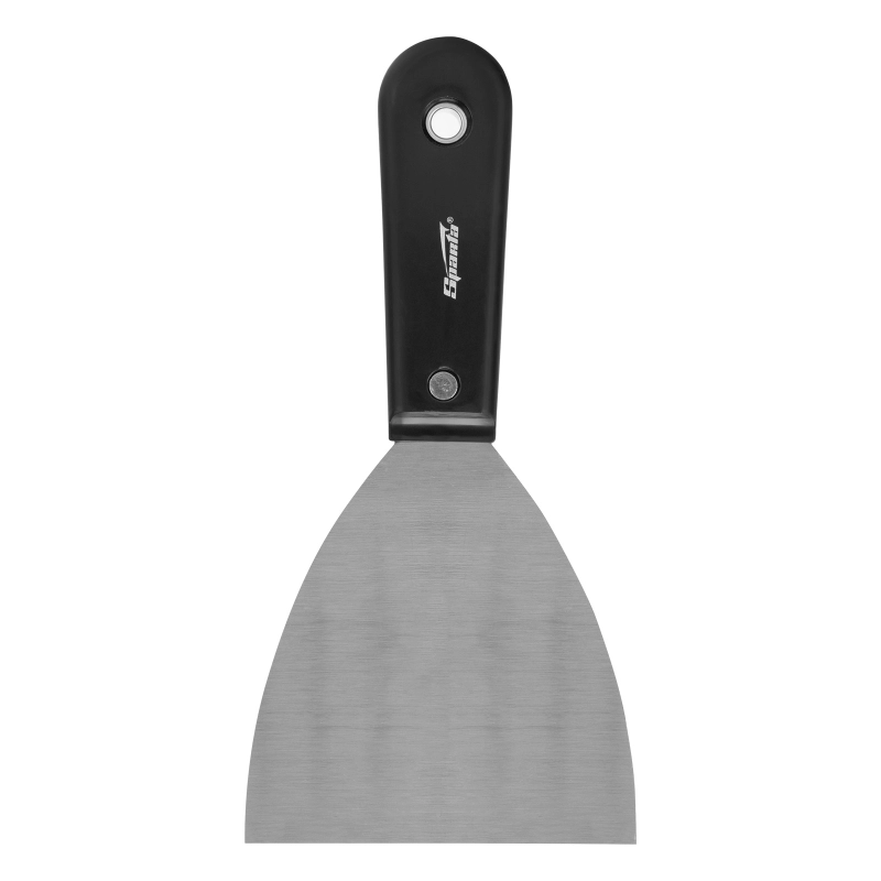 Шпательная лопатка стальная, 100 мм, полированная, пластмассовая ручка Sparta (852425)