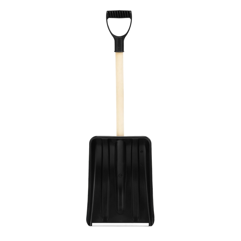 Лопата для уборки снега полипропиленовая, 275х365х870 мм, деревянный черенок, Sparta (61653)