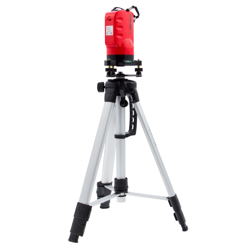 Лазерный уровень самовыравнивающийся, 150 мм, штатив 1150 мм, набор в пластиковом кейсе Matrix (35033)