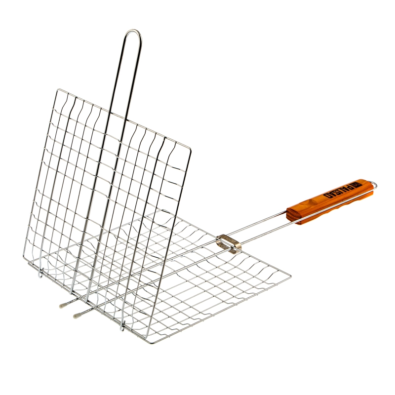 Решетка гриль 270 х 240 мм, хромированная Camping Palisad (69555)