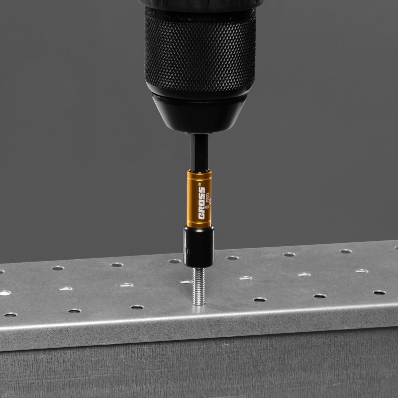 Набор бит с торцевыми головками 8, 10,12, 13 мм, магнит. Nut-Driver, S2 Gross (11627)