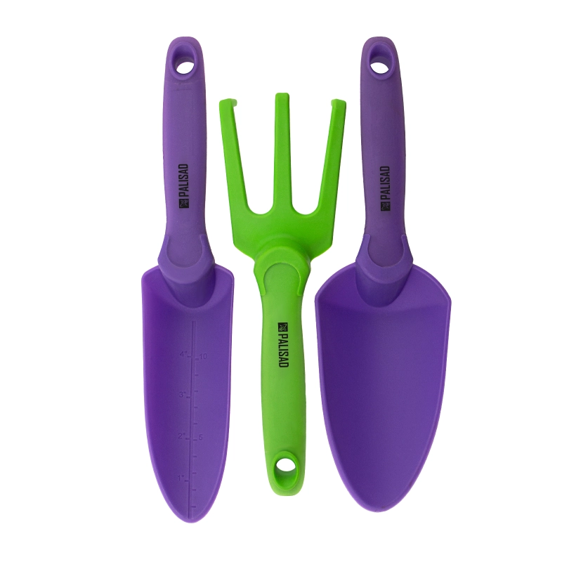 Набор садового инструмента, пластиковый, гелевые рукоятки, 3 предмета, NYLON SOFT Palisad (630218)
