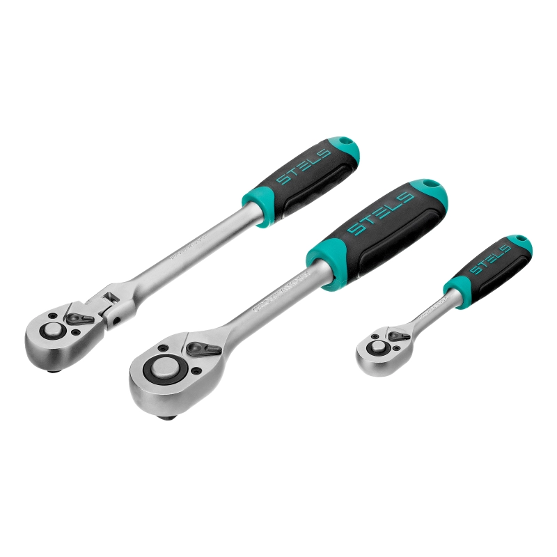 Набор инструментов, 1/2",3/8", 1/4", CrV, пластиковый кейс 142 предмета Stels (14107)
