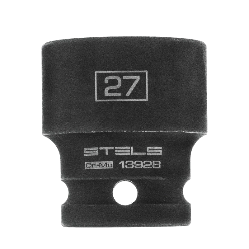 Головка ударная шестигранная, 27 мм, 1/2, CrMo Stels (13928)