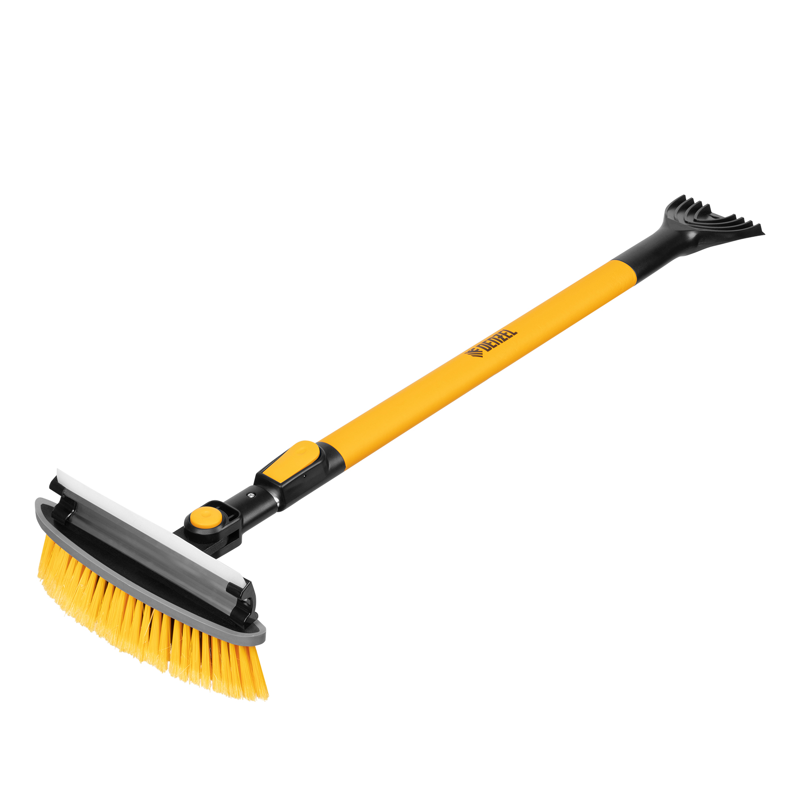 Щетка-сметка со скребком, телескоп, поворотная голова, водосгон 950-1320 мм Denzel (55327)