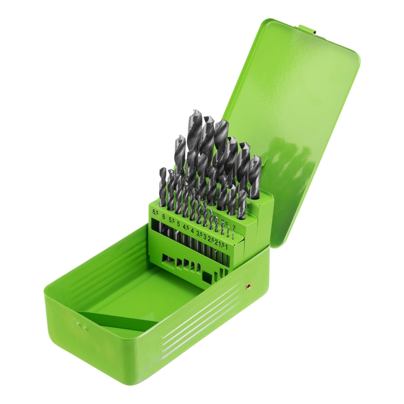 Набор сверл по металлу, 1-13 мм, 25 шт, HSS, в металлической коробке Сибртех (72379)