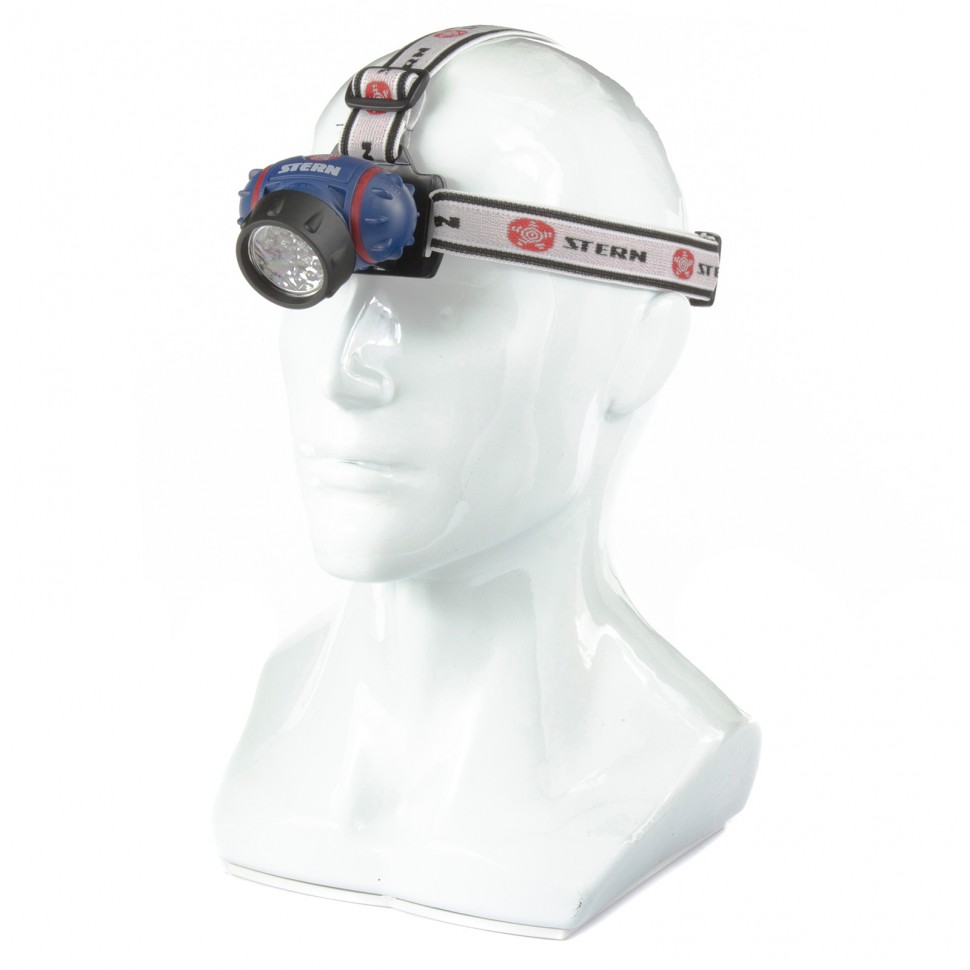 Фонарь наголовный, светодиодный, 4 режим, 14 Led, 3 х ААА Stern (90563)