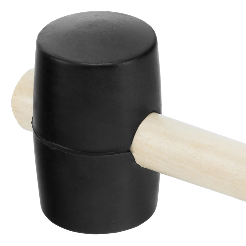 Киянка резиновая, 340 г, черная резина, деревянная рукоятка Sparta (111405)