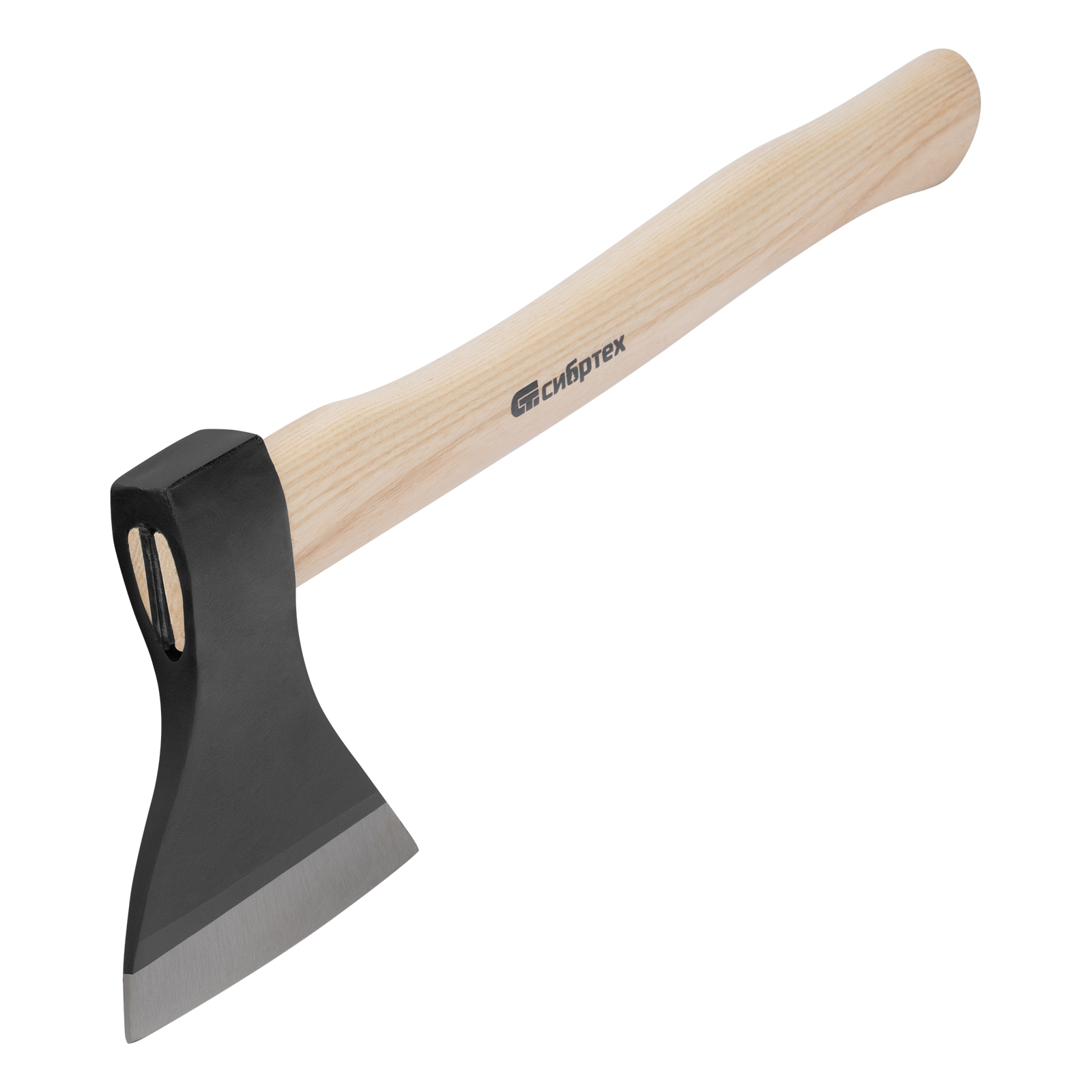 Топор ТП11-10, 1000 г, в сборе, кованый, деревянное топорище Сибртех (21621)