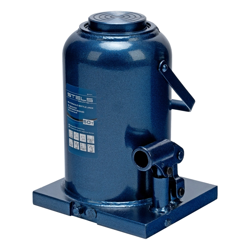 Домкрат гидравлический бутылочный, 50 т, h подъема 280-450 мм Stels (51171)