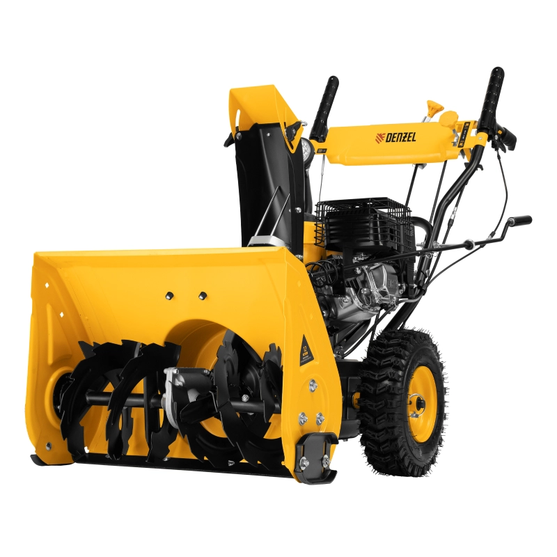 Гибридная снегоуборочная машина с функц. подметания SWB-800, 212 сс, руч. старт, 2 насадки// Denzel (97662)