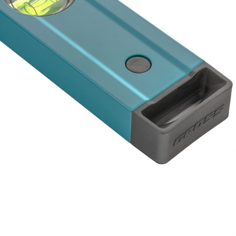 Уровень алюминиевый, 800 мм, магнит, 2 глазка, Magnetisch Gross (33712)