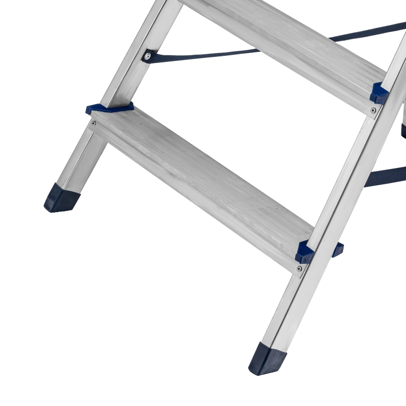 Стремянка двусторонняя 5 ступеней, алюминиевая, Сибртех (97925)