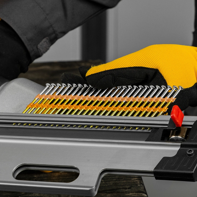 Гвозди для пнев. нейлера (оцинк.) длина - 75 мм, диам. - 3,05 мм, 2000 шт. Denzel (57687)