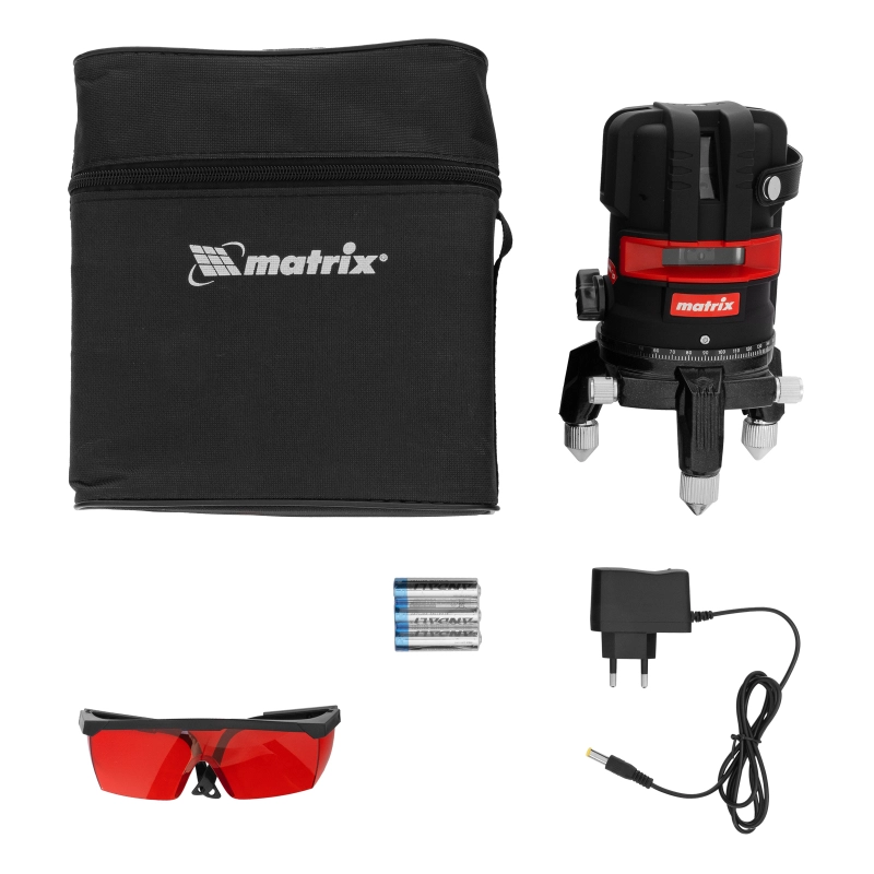 Лазерный уровень ML 05 Red, 20 м, 635 нм, резьба 5/8" Matrix (35066)