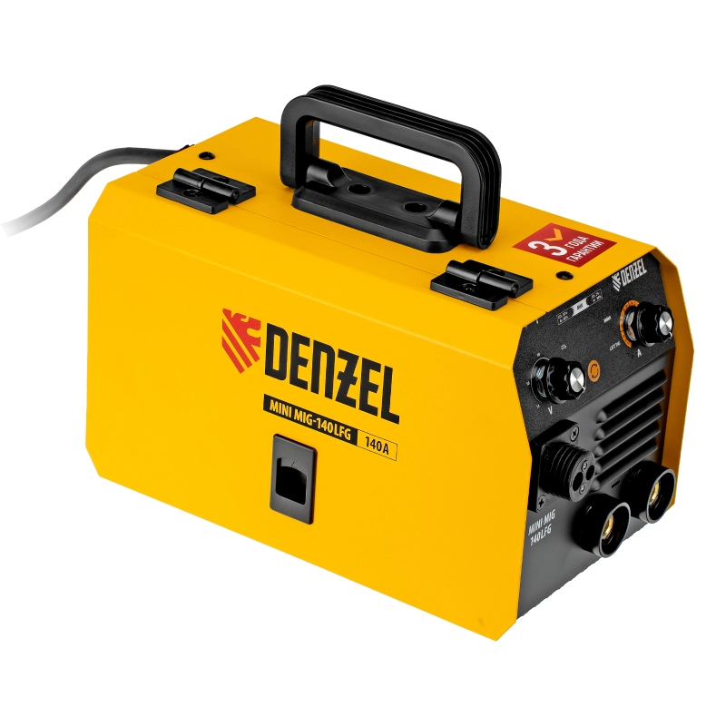 Аппарат инвертор. полуавтомат. сварки Mini MIG-140LFG, 140 А, ПВ 60%// Denzel (94305)