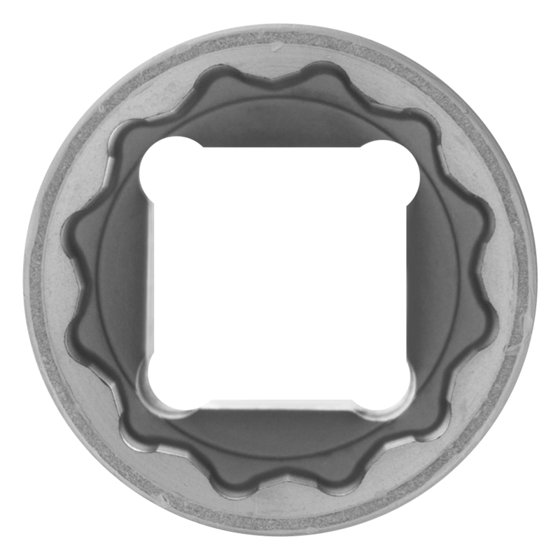 Головка торцевая, 19 мм, двенадцатигранная, CrV, под квадрат 1/2, хромированная Stels (13665)