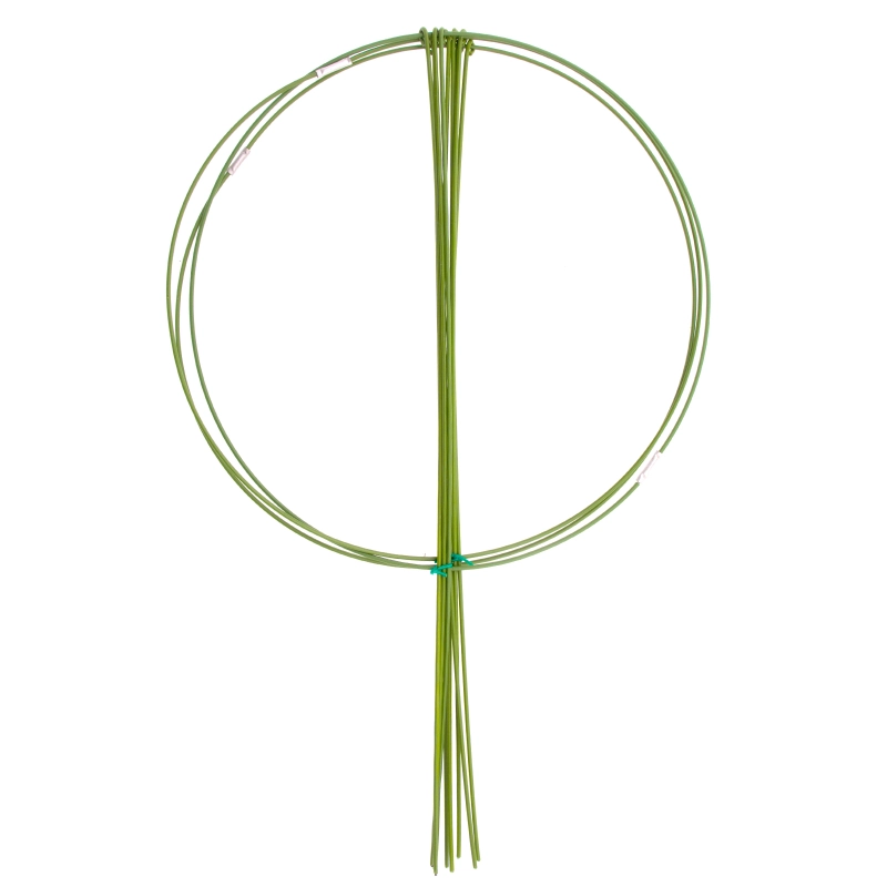 Опора для растений круглая, D 28 см, H 45 см, 3 шти в упаковке, металл в пластике Palisad (644075)