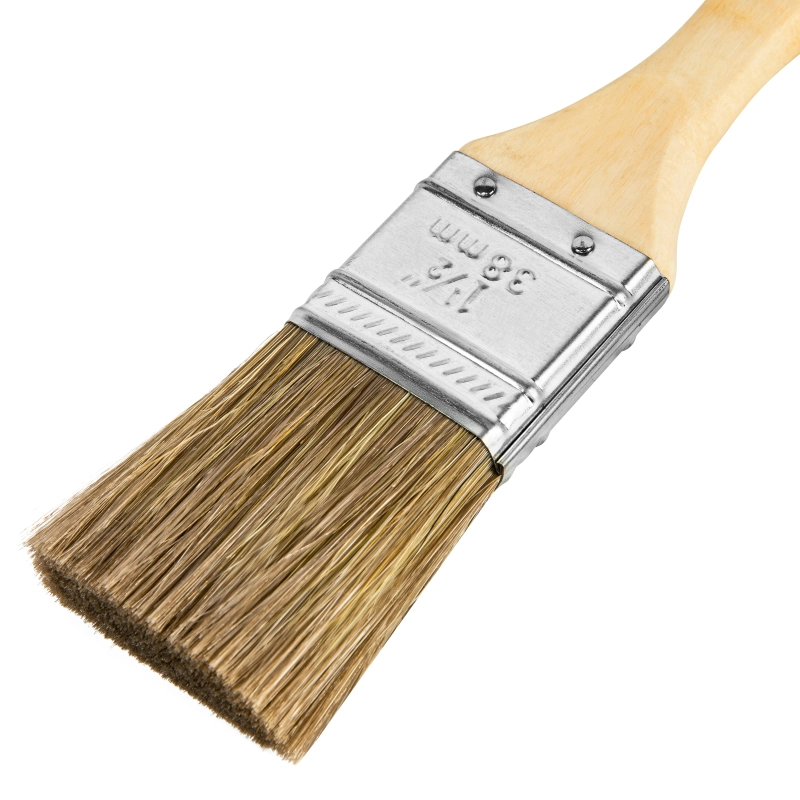 Кисть плоская "Евро" 1.5", смешанная щетина, деревянная ручка MTX (83078)