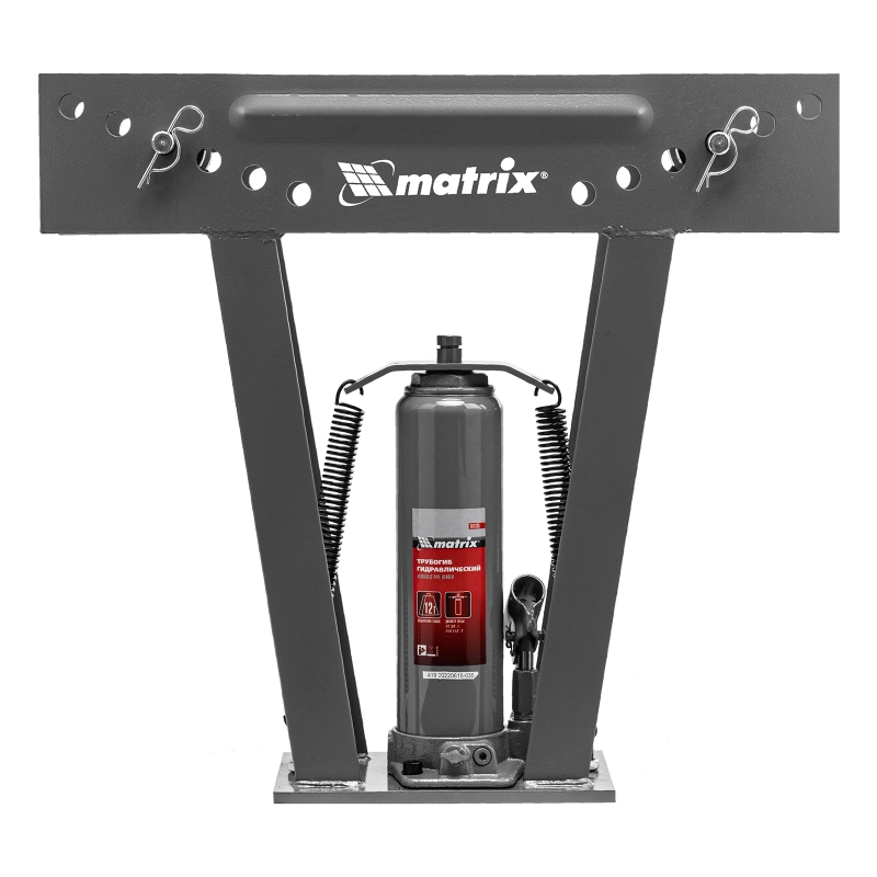 Трубогиб гидравлический, 1/2-2", 12 т, в комплекте с башмаками Matrix (181335)