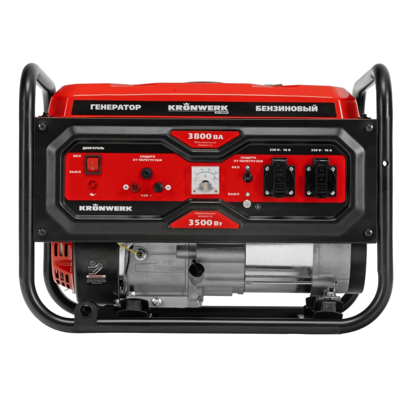 Генератор бензиновый LK-3800R, 3,8 кВт, 230В, ручной стартер Kronwerk (94522)