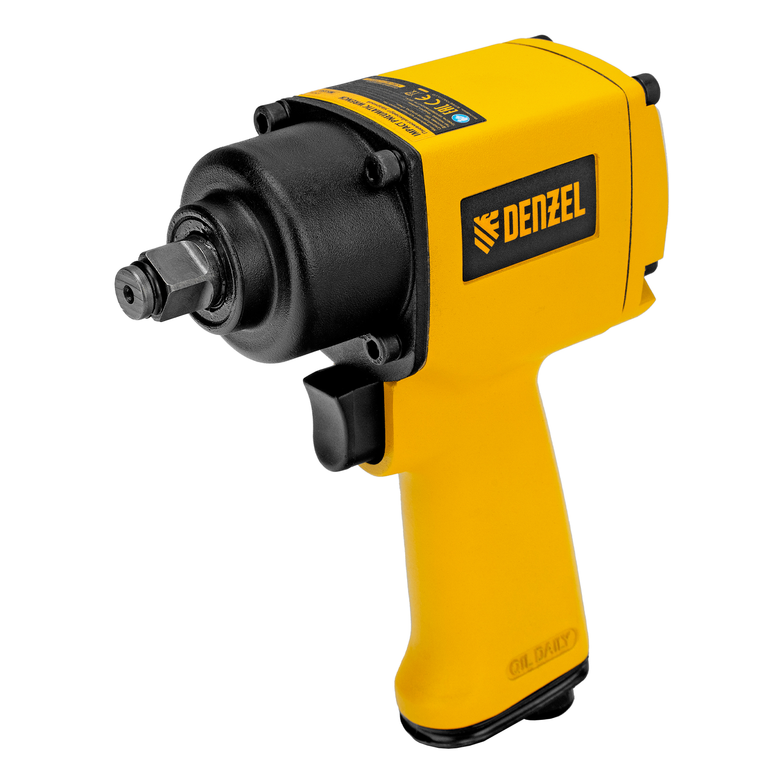Ударный пневмогайковерт IWS550 Compact, 1/2", 8500 об/мин, 710 Нм Denzel (57470)