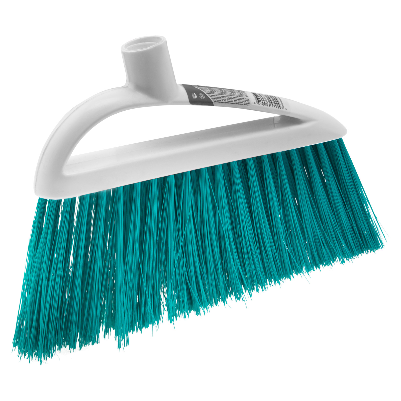 Щетка пластмассовая для подметания пола, премиум, 23 см, без черенка, бирюзовая щетина, Home Palisad (935565)
