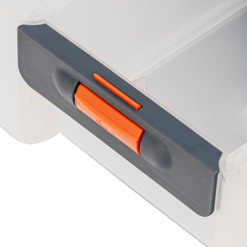 Органайзер для хранения с выдвижными лотками 310х150х260мм, 4 секции, пластик Stels (90728)